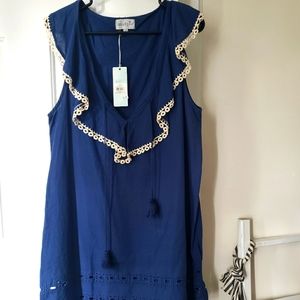 Mudpie navy tassel dress